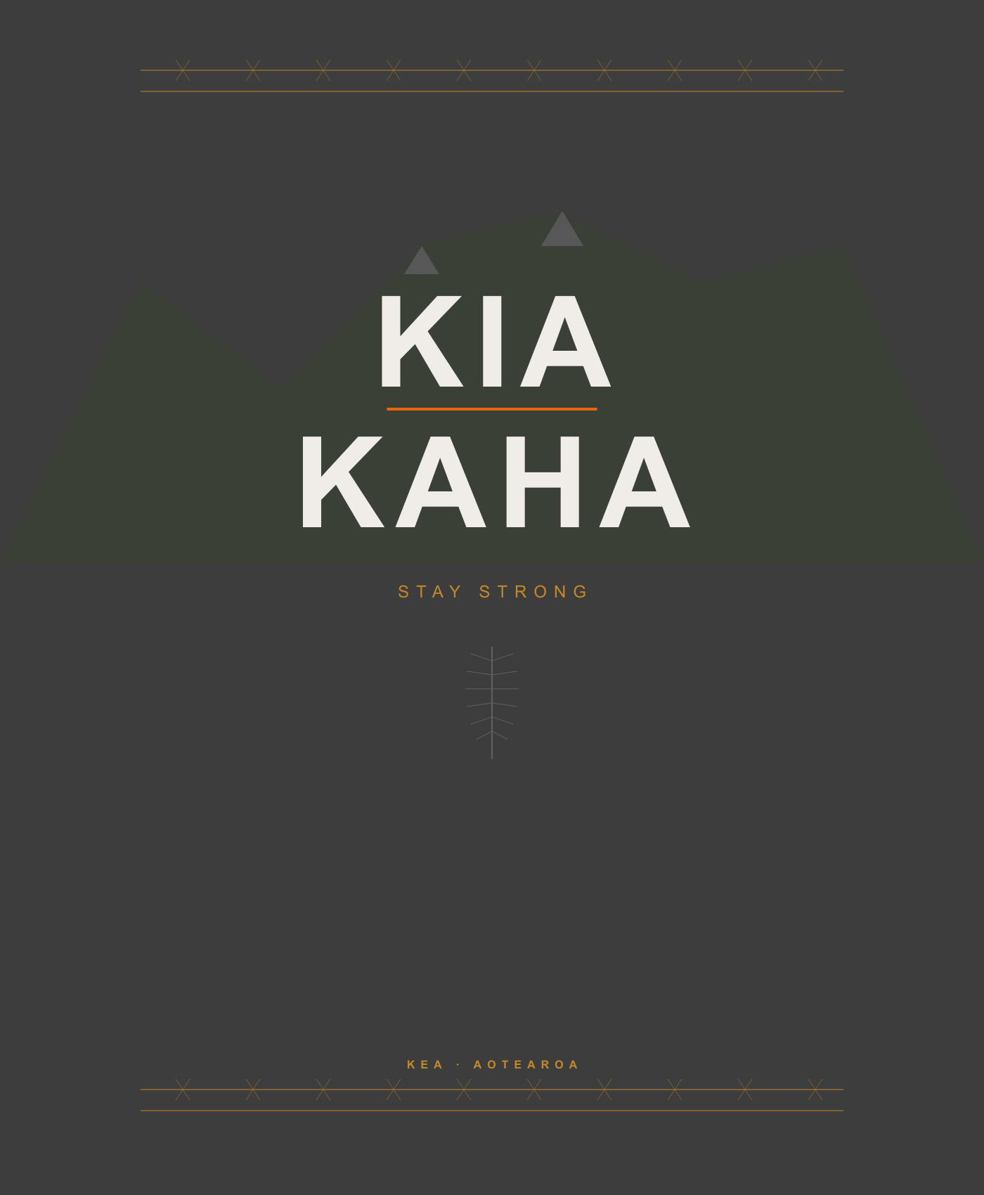 KEA Kia Kaha Poster