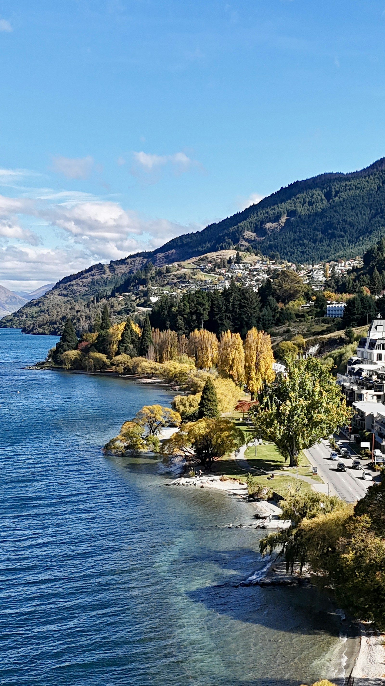 Lake Wakatipu shoreline where most Queenstown accommodation overlooks